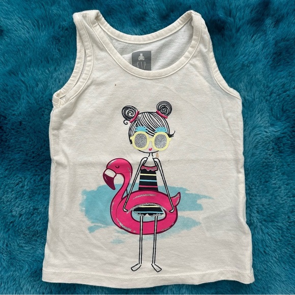 Gap Toddler Girl Graphic Tank Top Size 3 Years - Picture 1 of 9